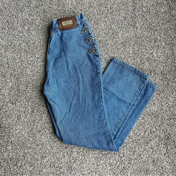 Lawman Vintage Western High Rise Cowboy Jeans, Size 11 - Picture 1 of 13